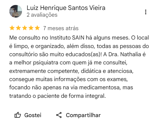 avaliação sain 1